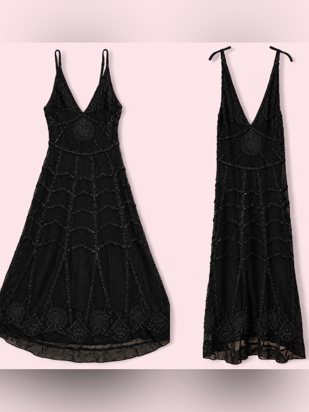 Roberto Cavalli, Just Cavalli dark fairy elegant bead dress